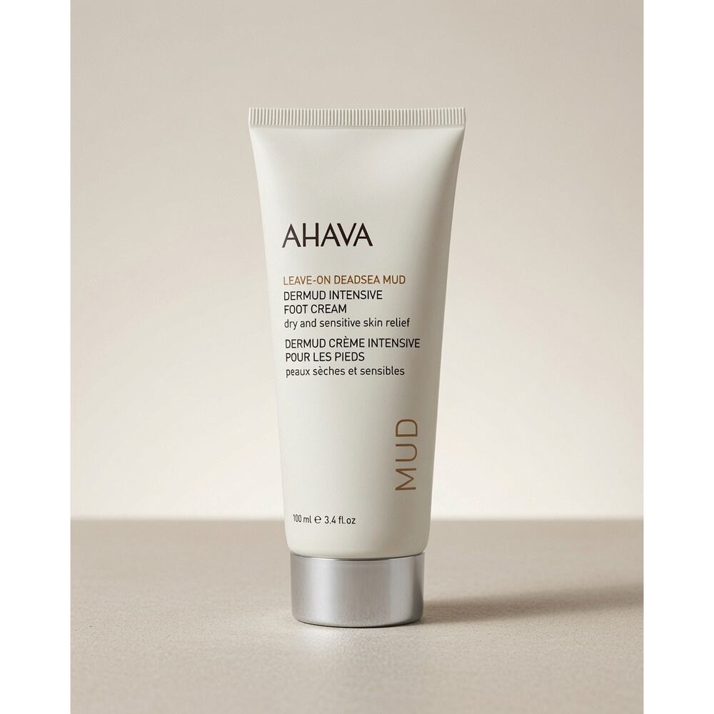AHAVA Leave-On Deadsea Mud Dermud Intensive Foot Cream (100 ml / 3.4 fl oz)